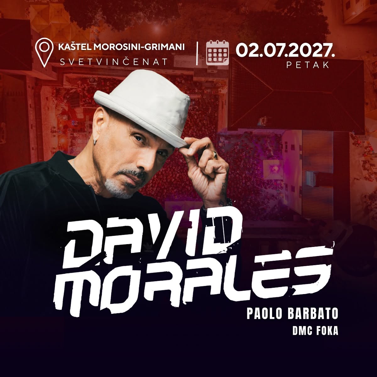 David Morales 2. srpnja 2027. u Kaštelu Morosini-Grimani u Svetvinčentu  